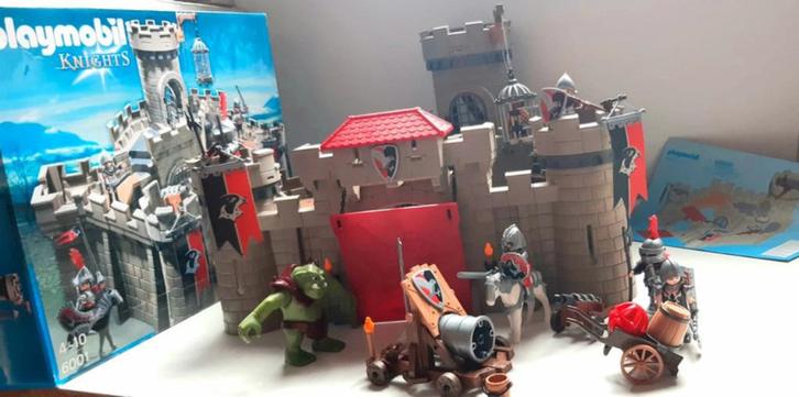 Playmobil 6001 Citadelle Chevaliers de l'Aigle +6038 +6377, Enfants & Bébés, Jouets | Playmobil, Comme neuf, Ensemble complet
