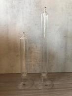 Set van 2 handgemaakte glazen design-olielampen, Comme neuf, Autres matériaux, Enlèvement ou Envoi