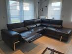 Électricien lounge in zwart leer, Ophalen, Zo goed als nieuw, Leer