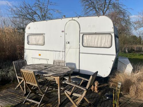 Caravan De Rouck, Caravans en Kamperen, Caravans, tot en met 4, Overige merken, 2 aparte bedden, Kachel, Ophalen