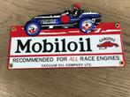 Mobiloil emaille reclamebord, Verzamelen, Merken en Reclamevoorwerpen, Ophalen of Verzenden, Gebruikt, Reclamebord