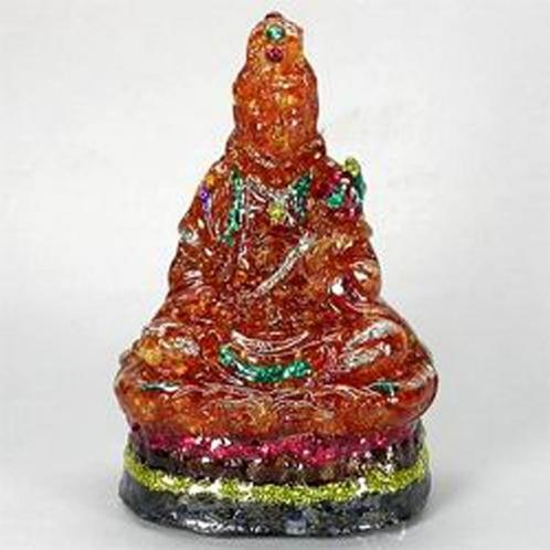 460ct gefragmenteerde rode, witte, blauwe topaas Kwan Yin, Antiek en Kunst, Kunst | Niet-Westerse kunst, Verzenden