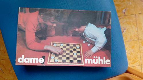 Damspel compleet, Hobby en Vrije tijd, Gezelschapsspellen | Bordspellen, Zo goed als nieuw, Ophalen of Verzenden