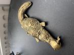 Crocodile poids doré, bronze, Ashanti, Ghana S7, Enlèvement ou Envoi