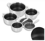 Nouveau Model 2025 Set de Casseroles 10 pieces Inox, Inox, Nieuw, Pannenset, Ophalen of Verzenden
