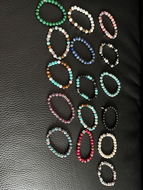16 magnifiques bracelets en pierre (non en plastique), Bijoux, Sacs & Beauté, Bracelets, Élastique