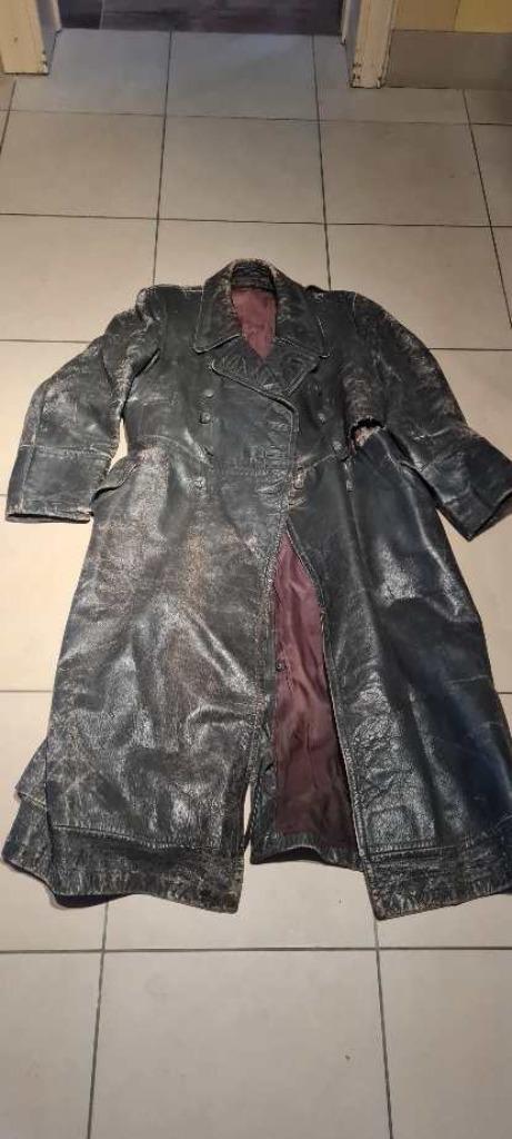 Manteau en cuir, Allemagne 2WW, Collections, Objets militaires | Seconde Guerre mondiale, Autres, Envoi