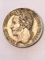 Munt zilver België 5 FR Leop I jaartal 1849 mooie kwaliteit, Argent, Enlèvement ou Envoi, Monnaie en vrac, Argent
