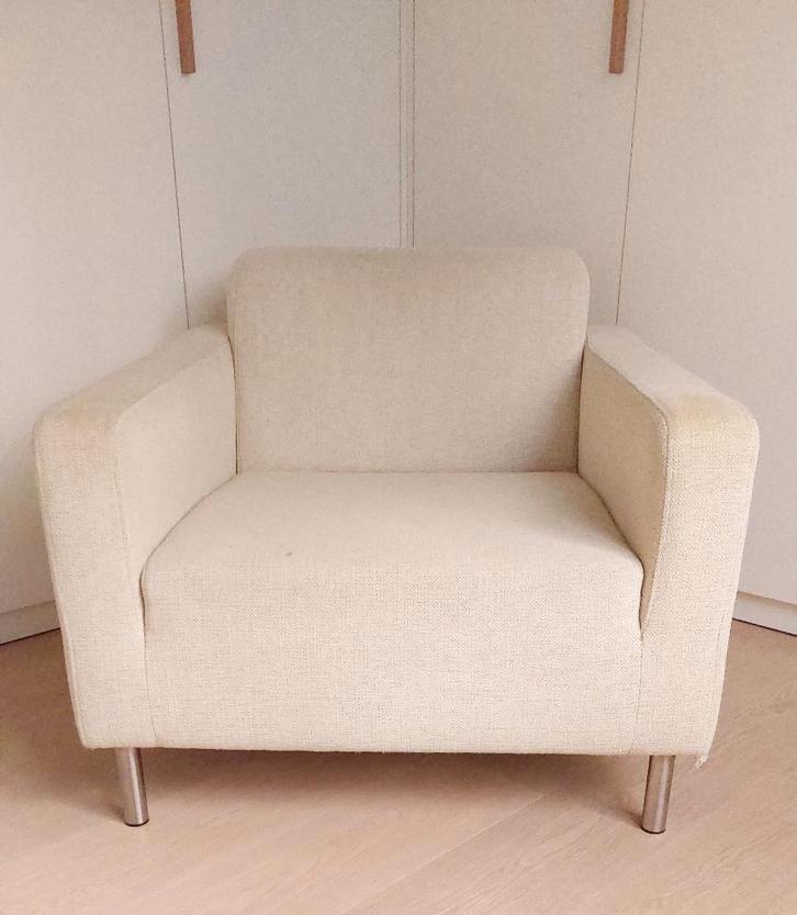 Eenzit zetel, Maison & Meubles, Canapés | Salons, Utilisé, Banc droit, Une personne, Moins de 150 cm, 75 à 100 cm, Tissus, Enlèvement