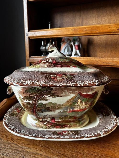 Oud servies Jenny Lind Staffordshire, Antiquités & Art, Antiquités | Services (vaisselle) complet, Enlèvement