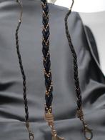 Enkelbandje zwart goud 26cm, Verzenden, Nieuw, Overige materialen
