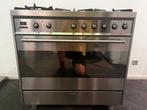 Centre de cuisson SMEG Classic C9GMX1 + étagère inox + Hotte, Gaz, Enlèvement, Utilisé, 5 zones de cuisson ou plus