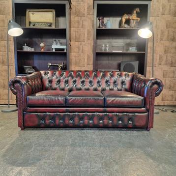 Chesterfield Melbourne 3-zits - Antiek Rood (SA) // NIEUW! beschikbaar voor biedingen