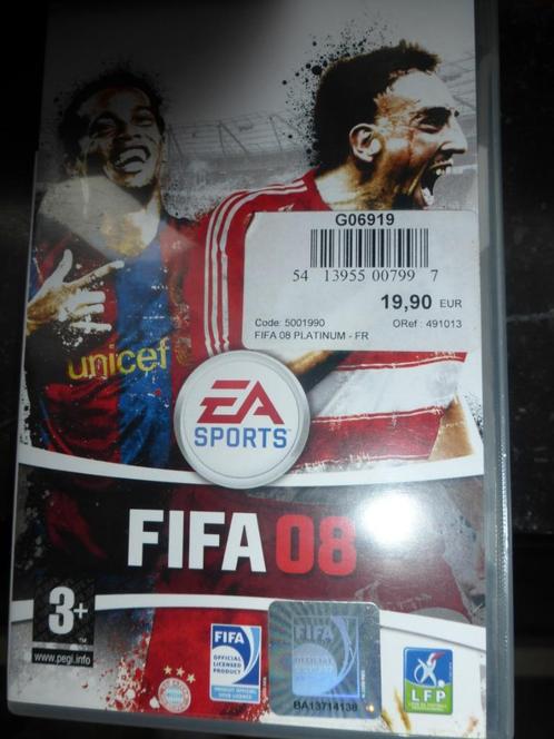 Jeux EA SPORT FIFA 08 pour PSP, Consoles de jeu & Jeux vidéo, Jeux | Autre, Neuf, Sport, Enlèvement ou Envoi