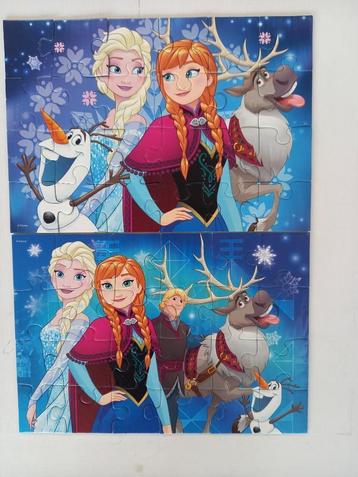 puzzel Frozen 2x24 puzzelstukken beschikbaar voor biedingen