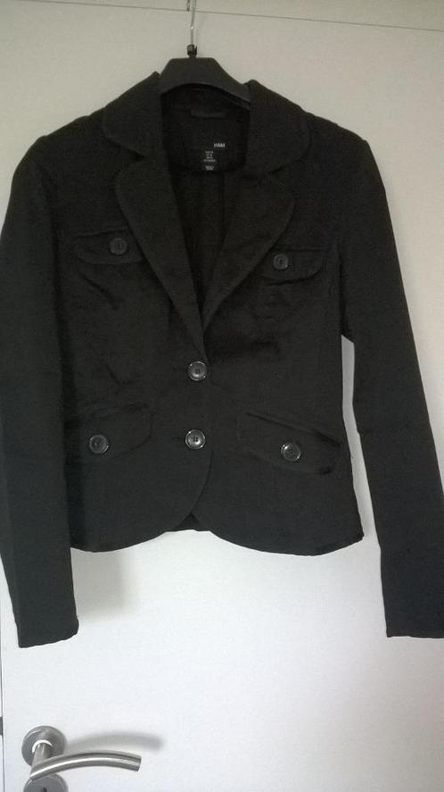 mooie zwarte vest/jasje/blazer maat 40, merk H&M, Kleding | Dames, Jassen | Zomer, Zo goed als nieuw, Maat 38/40 (M), Zwart, Ophalen