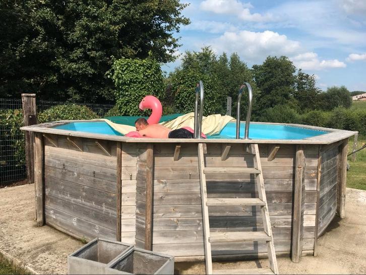 Zwembad merk Wewa te koop inclusief warmtepomp, filterpomp, Tuin en Terras, Zwembaden, Ophalen
