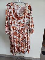 Kleed, bruin/oranje/wit, paisley-print, Ophalen, Zo goed als nieuw, Maat 38/40 (M), Wit