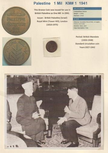 1 Mil munt 1941 - Palestina + foto's. beschikbaar voor biedingen
