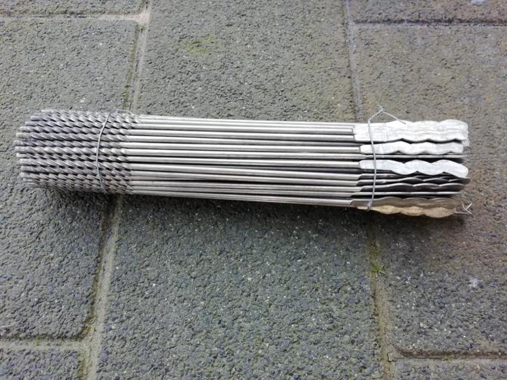 400 rvs platte spouwankers 30 cm, Doe-het-zelf en Bouw, IJzerwaren en Bevestigingsmiddelen, Nieuw, Overige typen, 250 mm of meer