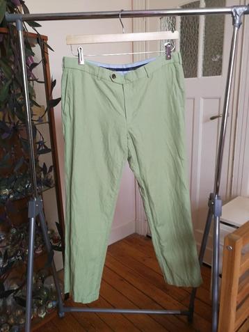 Pantalon d'été Brooks Brothers Lin Coton W38L32 XL - 54, Enlèvement ou Envoi, Vert, Brooks Brothers, Taille 52/54 (L)