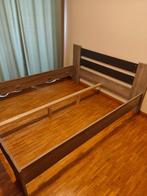 Bedframe, Huis en Inrichting, Slaapkamer | Bedden, Gebruikt, Bruin, Tweepersoons, Ophalen of Verzenden