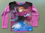 T-shirt rose La Reine des Neiges Anna 140, Enfants & Bébés, Comme neuf, Fille, C&A., Chemise ou À manches longues