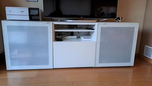 Tv kast wit Ikea Besta, Huis en Inrichting, Kasten |Televisiemeubels, Zo goed als nieuw, Minder dan 100 cm, 150 tot 200 cm, 25 tot 50 cm