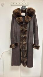 Lederen/bont winterjas, Pelsland, Bruin, Zo goed als nieuw, Ophalen