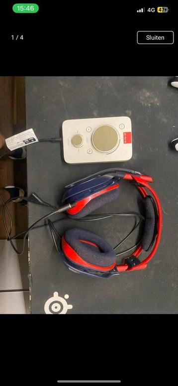 Astro a40 met mixamp voor pc/xbox, Comme neuf, Microphone repliable, Enlèvement, Over-ear