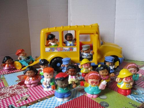 (👉ﾟヮﾟ)👉 Fisher Price Little People Schoolbus ., Kinderen en Baby's, Speelgoed | Fisher-Price, Zo goed als nieuw, Auto of Voertuig