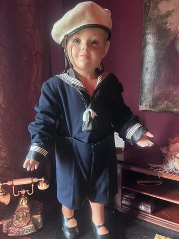 Antiek etalage pop mannetje 86 cm beschikbaar voor biedingen