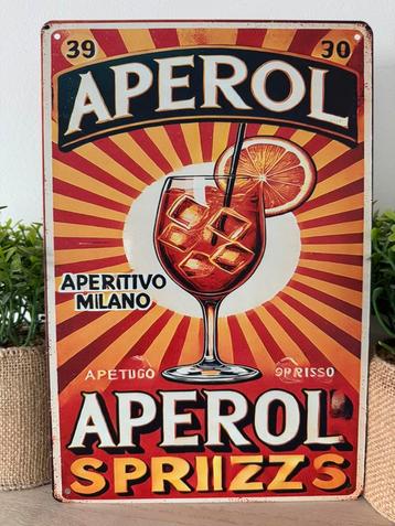 Panneau d'affichage en métal Aperol Spritz, Enlèvement ou Envoi, Neuf, Panneau publicitaire