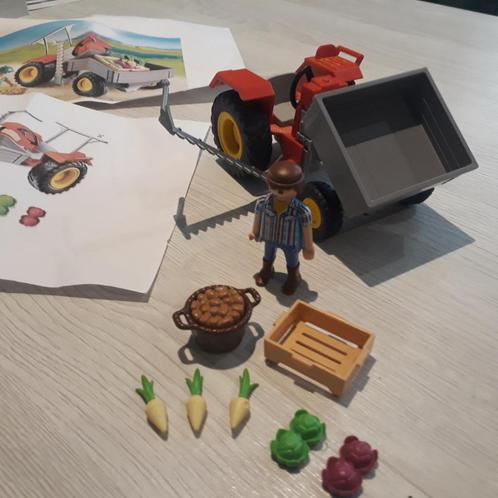 Playmobil n 6131 - Fermier avec tracteur et légumes, Enfants & Bébés, Jouets | Playmobil, Comme neuf, Ensemble complet, Enlèvement
