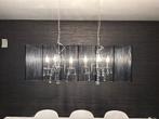 Mooie moderne luster in prima staat, Huis en Inrichting, Lampen | Kroonluchters, Ophalen, Zo goed als nieuw, Glas, Modern - tijdloos