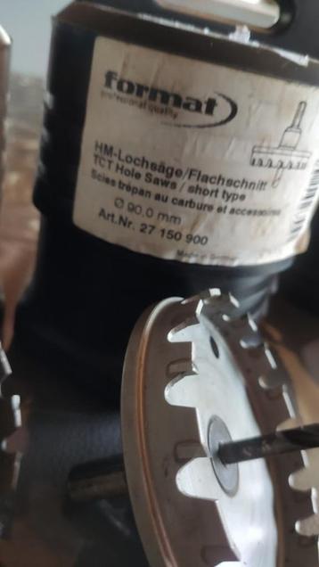 gatzaag format gatenzaag klokboor 90mm gatenboor klokzaag beschikbaar voor biedingen