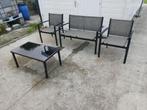 tuinset, Ophalen, 4 zitplaatsen, Aluminium, Tuinset