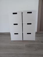 Lot de 6 boîtes de rangement Ikea Tjena, Maison & Meubles, Enlèvement, Comme neuf