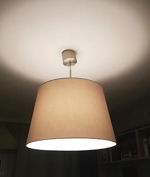 BXL Trois abat-jours tissu gris clair 55-43-36cm, Huis en Inrichting, Lampen | Lampenkappen, Gebruikt, Grijs, Ophalen