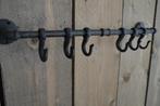 Kapstok-handdoekrek met haken gietijzer Landelijk stoer, Wandkapstok, Nieuw, Ophalen of Verzenden, Minder dan 100 cm