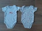 2 Rompers met hartjes - maat 68, Kinderen en Baby's, Babykleding | Maat 68, Nacht- of Onderkleding, Gebruikt, Meisje, Dreambee