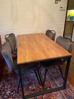 Eettafel, Huis en Inrichting, Tafels | Eettafels, Ophalen, 100 tot 150 cm, Eikenhout, 50 tot 100 cm