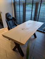 Boomstamtafel eettafel Bureau met bureaustoel, Huis en Inrichting, Tafels | Eettafels, Ophalen, 50 tot 100 cm, 150 tot 200 cm