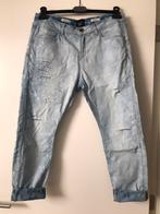 Blauwe Twin-Set jeans met patronen en patchwork, maat 28, Gedragen, Blauw, W28 - W29 (confectie 36), Twin-set