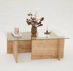 Salontafel met glazen blad, Ophalen, Zo goed als nieuw