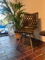 8 x Diamond Stiching Vintage Washed PU stoel, Huis en Inrichting, Stoelen, Ophalen, Zo goed als nieuw, Metaal