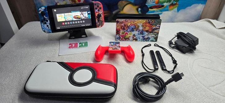 Pokemon aangepaste switchconsole + 17 games en garantie, Games en Spelcomputers, Games | Nintendo Switch, Gebruikt, Ophalen of Verzenden