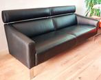 Leolux Patachou 3 zits | zwart leer | bijzonder goede staat, Huis en Inrichting, Zetels | Voetbanken en poefs, Modern design, 125 cm of meer
