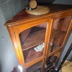 Vitrine ancienne en coin, Huis en Inrichting, Kasten | Vitrinekasten, Ophalen of Verzenden, Zo goed als nieuw