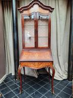 Secrétaire avec vitrine style Louis XV., Antiquités & Art, Antiquités | Meubles | Armoires, Enlèvement